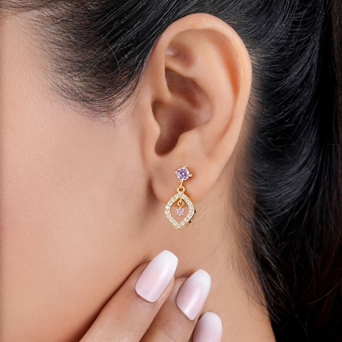 Glimmering Vines Gold Plated 925 Sterling Silver Jewellery Set