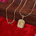 Gold Plated Hanuman Pendant with Chain