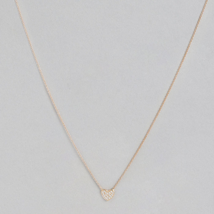 Gold Plated Heart 925 Sterling Silver Necklace