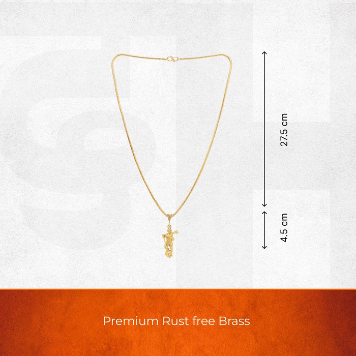 Gold Plated Lord Hanuman Pendant