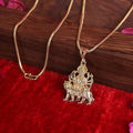 Gold Plated Maa Durga Pendant