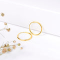 925 Sterling Silver Gold Plated Round 925 Sterling Silver Hoops for Women – Zavya