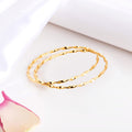 925 Sterling Silver Golden Abstract 925 Sterling Silver Gold-Plated Abstract Bangle for Women – Zavya