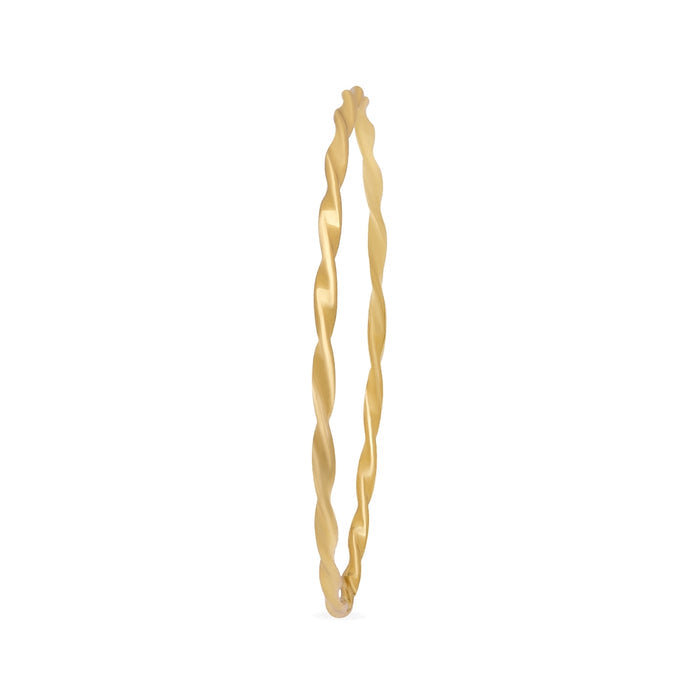 Abstract gold-plated 925 Sterling Silver bangle bracelet for women. Twisted everyday jewelry – Zavya