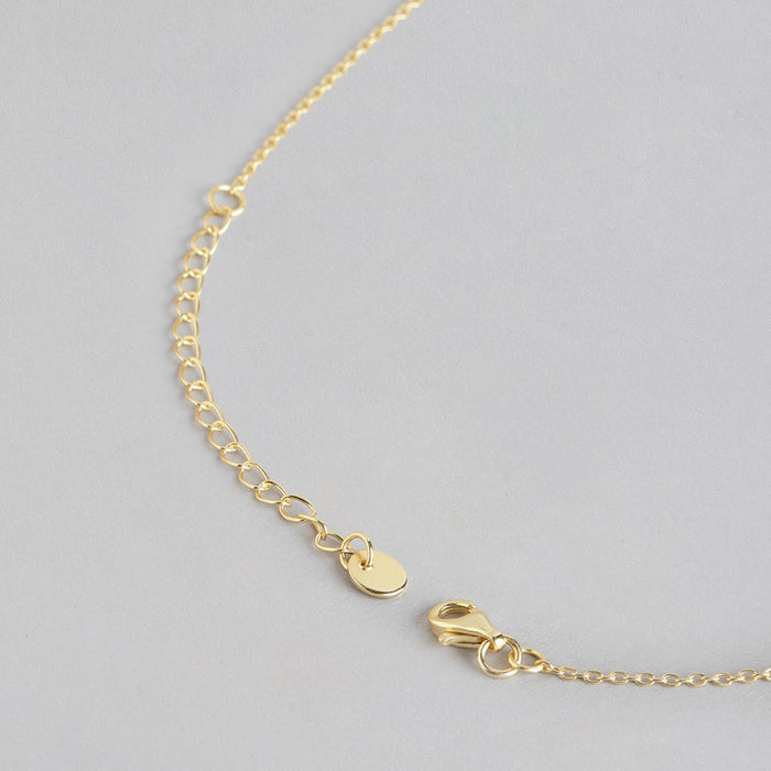 Golden Aura CZ 925 Sterling Silver Gold-Plated Beaded Mangalsutra