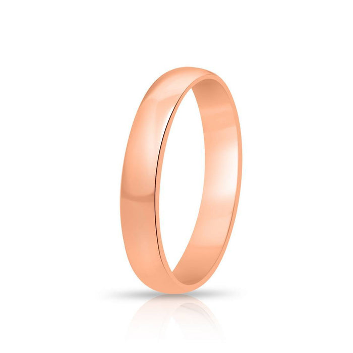 Golden Band Minimal Gold Plated 925 Silver Men Ring (One-Size)