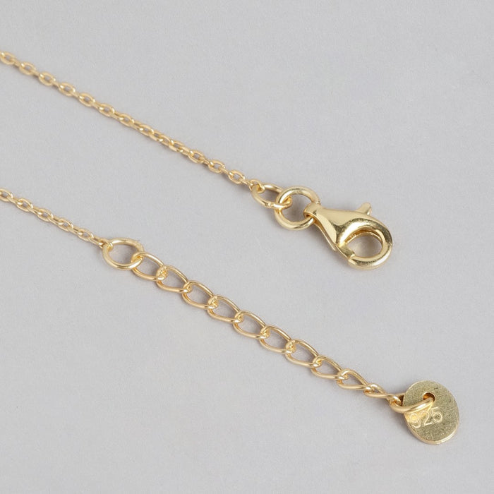 Golden Blush Gold-Plated 925 Sterling Silver Bracelet with Cubic Zirconia