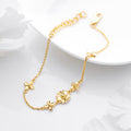 Golden Butterfly Elegance 925 Sterling Silver Gold-Plated Bracelet