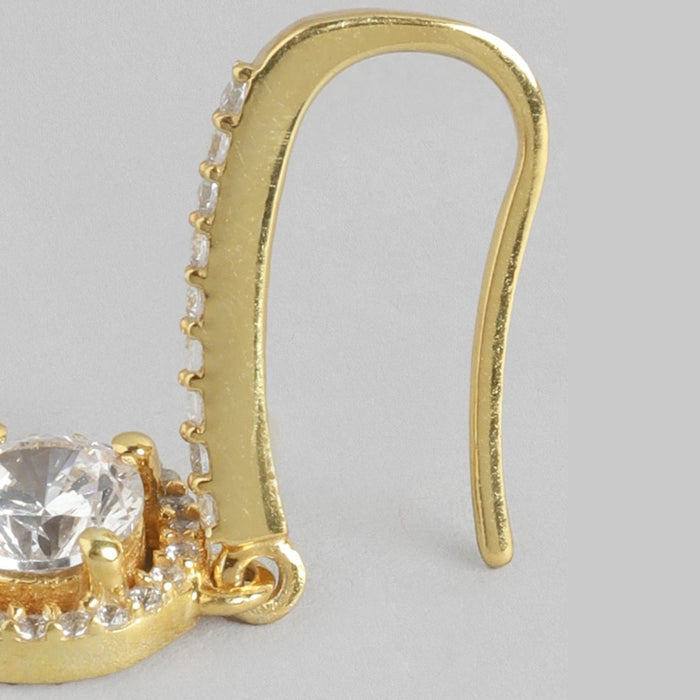 Golden Cascade Gold-Plated 925 Sterling Silver Drop Earrings
