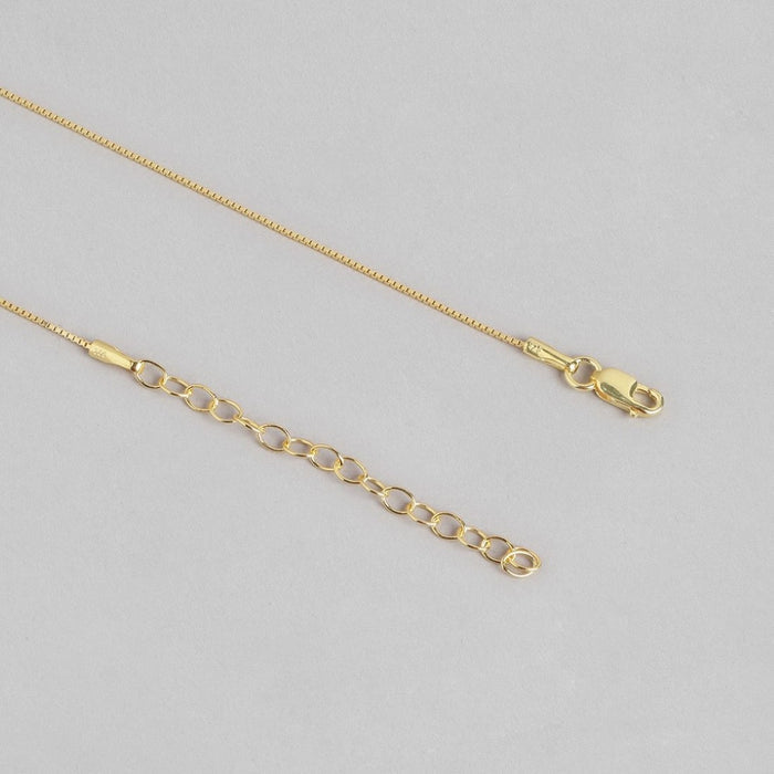 Golden Circle Radiance CZ Gemstone 925 Sterling Silver Pendant with Chain