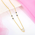 Golden Elegance Gold Plated  925 Silver Beaded Mangalsutra