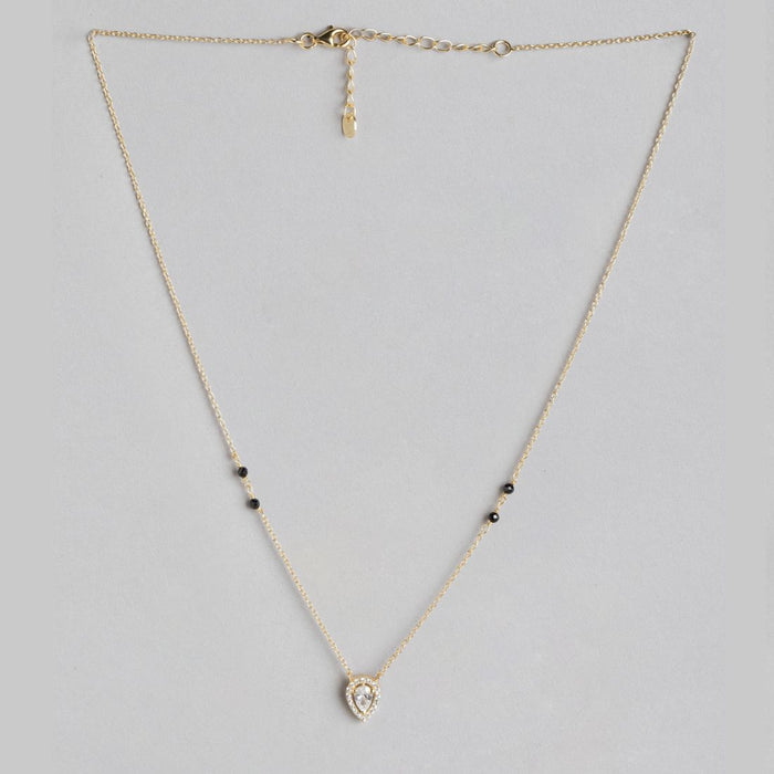 Golden Elegance Gold Plated  925 Silver Beaded Mangalsutra