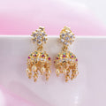 Golden Elegance Gold-Plated 925 Sterling Silver Drop Earrings