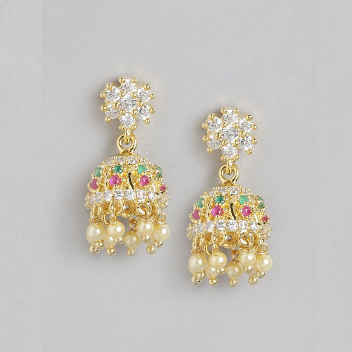 Golden Elegance Gold-Plated 925 Sterling Silver Drop Earrings