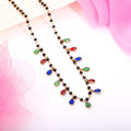 Golden Enchantment 925 Sterling Silver Gold-Plated Cubic Zirconia Mangalsutra