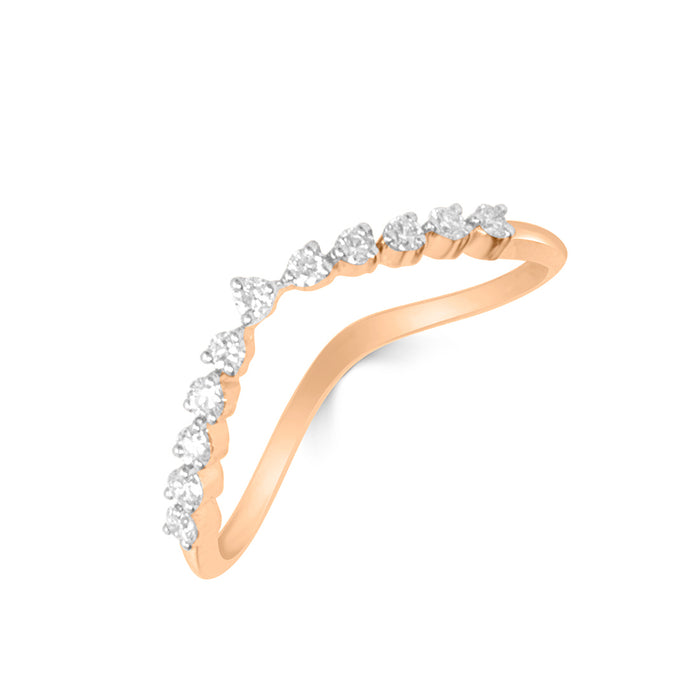 Golden Eternity Gold Ring with Lab-Grown Diamonds