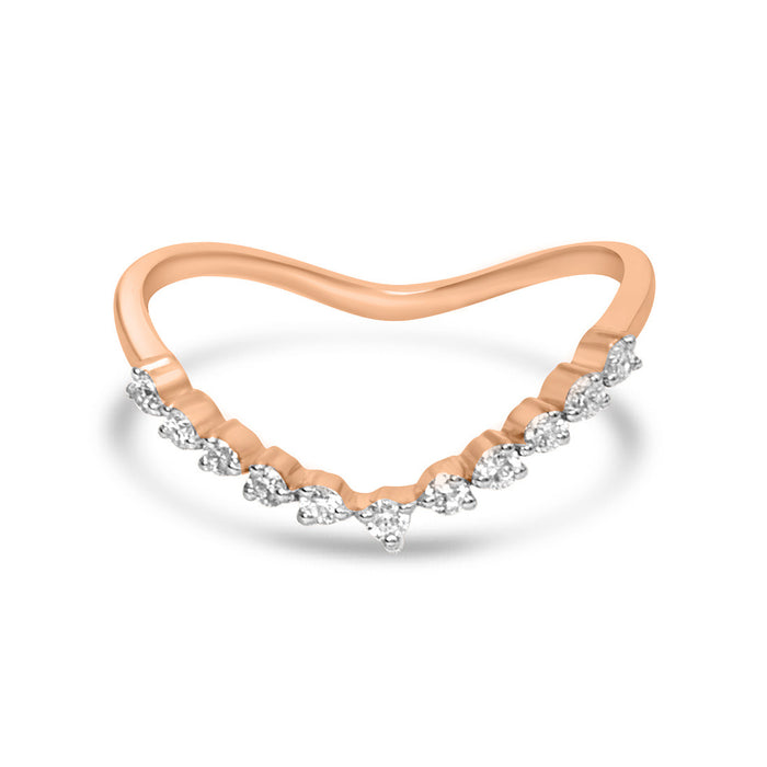 Golden Eternity Gold Ring with Lab-Grown Diamonds