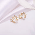 Golden Flutter 925 Sterling Silver Gold-Plated Butterfly & Bow Earrings