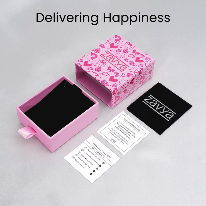 Pink jewelry gift box, pouch & certificate for women's 925 Sterling Silver evil eye black beads bracelet – Zavya