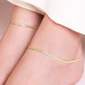 Golden Glow 925 Sterling Silver Women's Anklet