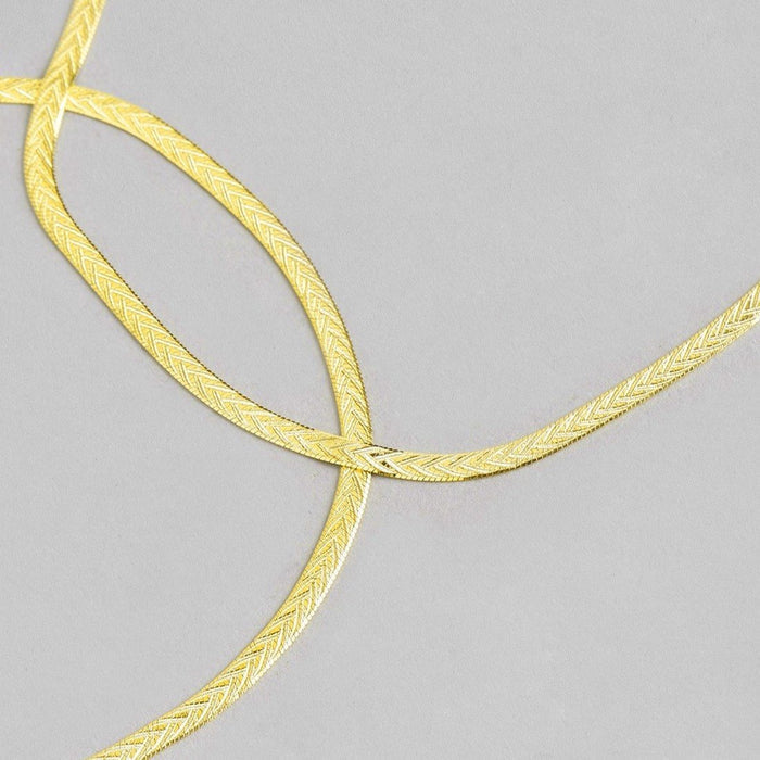 Golden Glow 925 Sterling Silver Women's Anklet