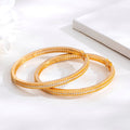 Golden Glow Gold Plated 925 Sterling Silver Bangles