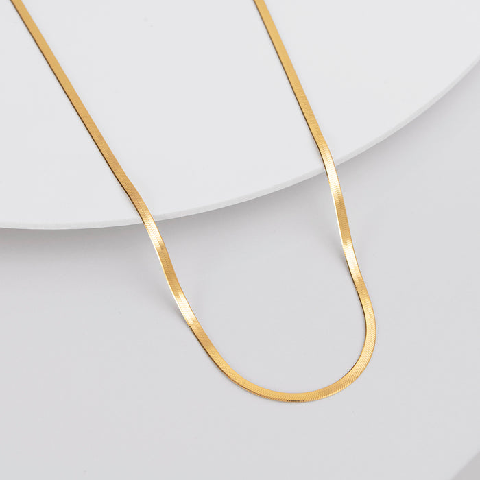 925 Sterling Silver Snake Chain Gold Plated 925 Sterling Silver Necklace for Women – Zavya