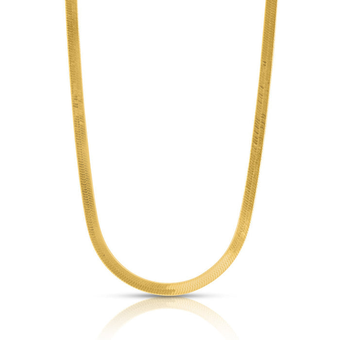 Gold plated 925 Sterling Silver snake chain necklace for women. Fine everyday jewellery – Zavya