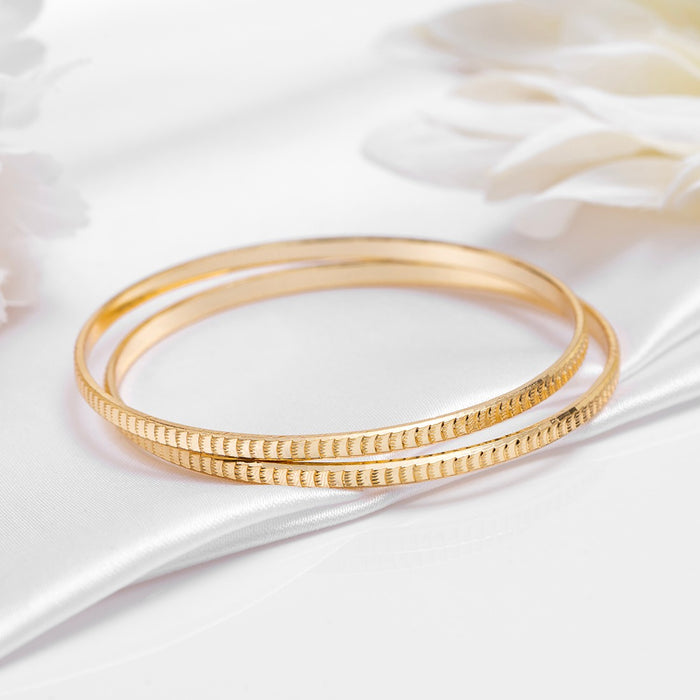 Golden Harmony Gold Plated 925 Sterling Silver Bangles