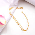 Golden Heartbeat 925 Sterling Silver Gold-Plated Heart Bracelet