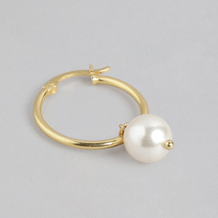 Golden Hoop Elegance Gold-Plated 925 Sterling Silver Hoop Earrings
