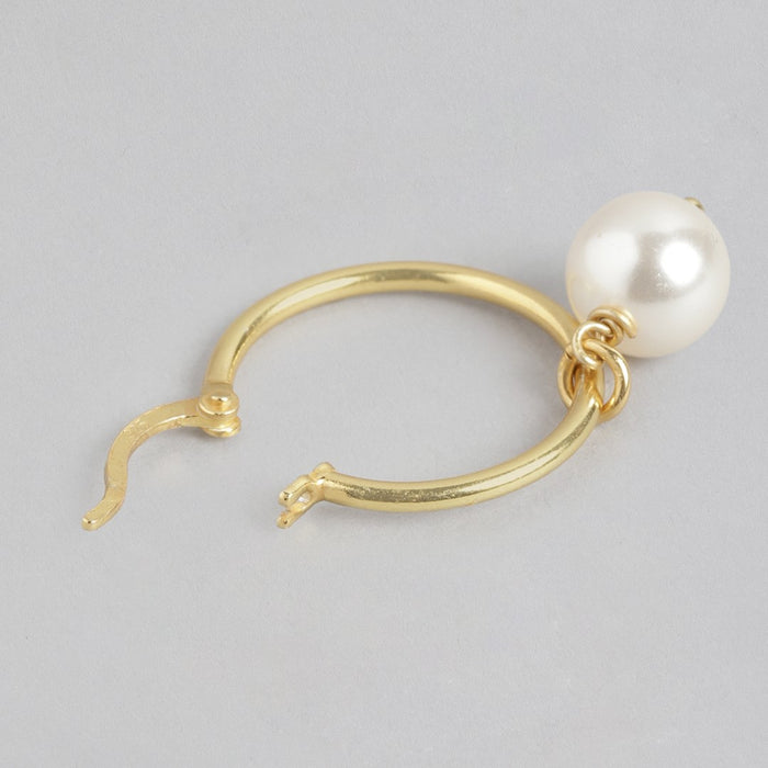 Golden Hoop Elegance Gold-Plated 925 Sterling Silver Hoop Earrings