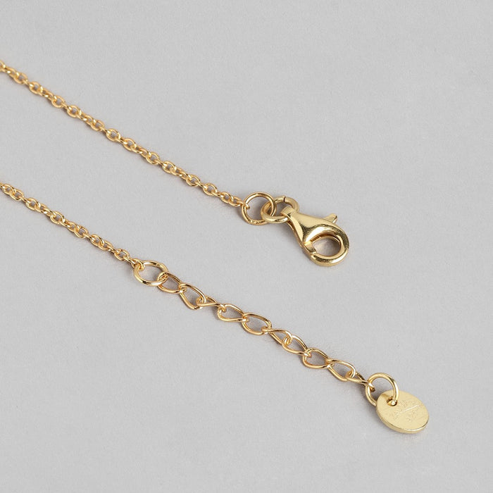Golden Night Sky CZ Star Charms 925 Sterling Silver Gold Plated Bracelet
