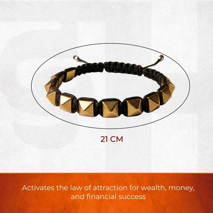 Golden Pyrite Pyramid Bracelet - view 3