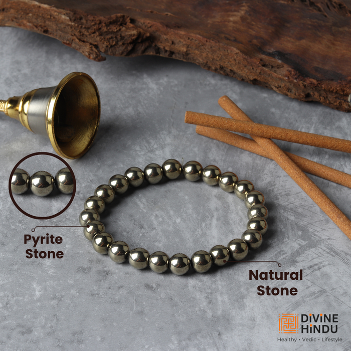 Golden Pyrite Stone Wealth Bracelet - view 2