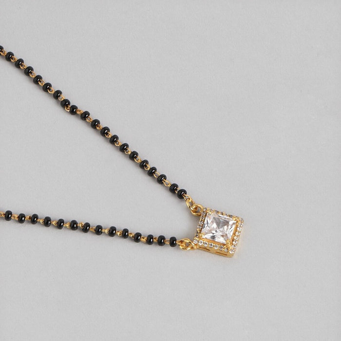 Golden Radiance 925 Sterling Silver Beaded Mangalsutra