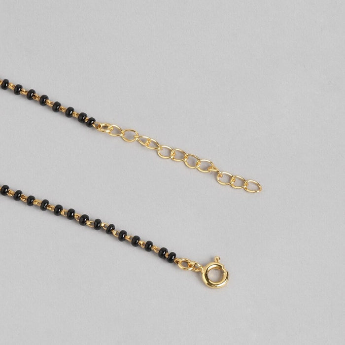 Golden Radiance 925 Sterling Silver Beaded Mangalsutra