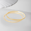 Golden Radiance Gold-Plated 925 Sterling Silver Solid Bangle