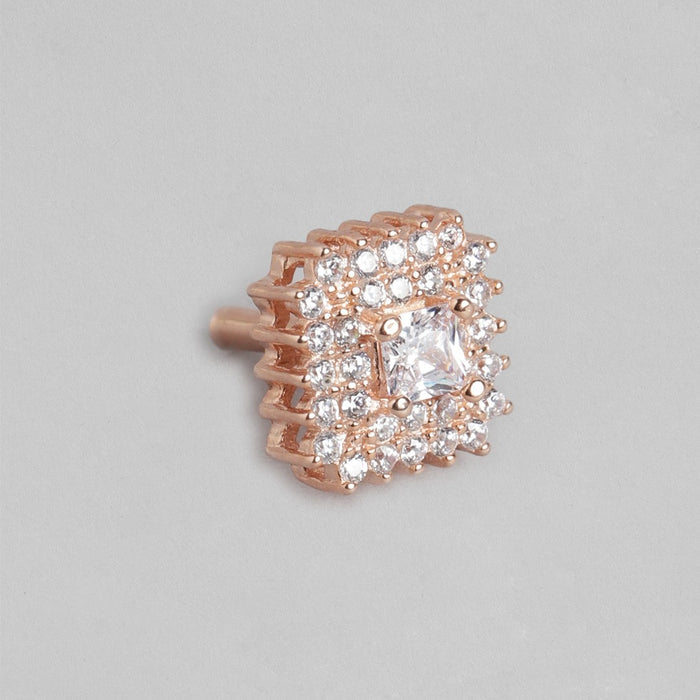 Golden Radiance Rose gold-Plated 925 Sterling Silver Jewelry Set