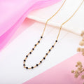 Golden Rhapsody 925 Sterling Silver Gold-Plated Beaded Mangalsutra