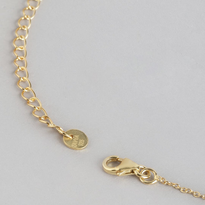 Golden Rhapsody 925 Sterling Silver Gold-Plated Beaded Mangalsutra