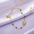 Golden Serenity 925 Sterling Silver Gold-Plated Bracelet with CZ