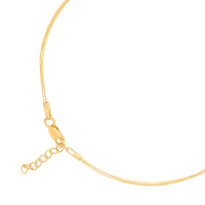 Golden Serpent 925 Sterling Silver Gold Plated Anklet