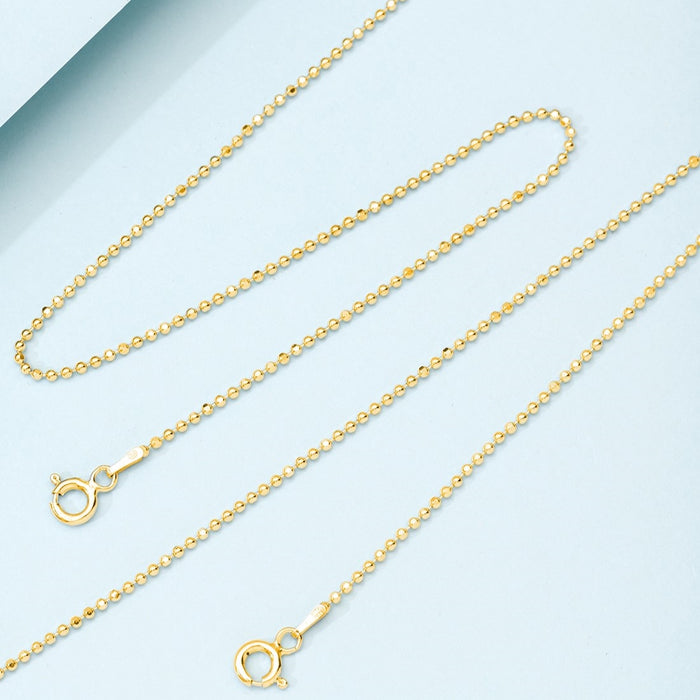 Delicate 925 Sterling Silver anklet for women showing a minimal tiny beads chain – Zavya