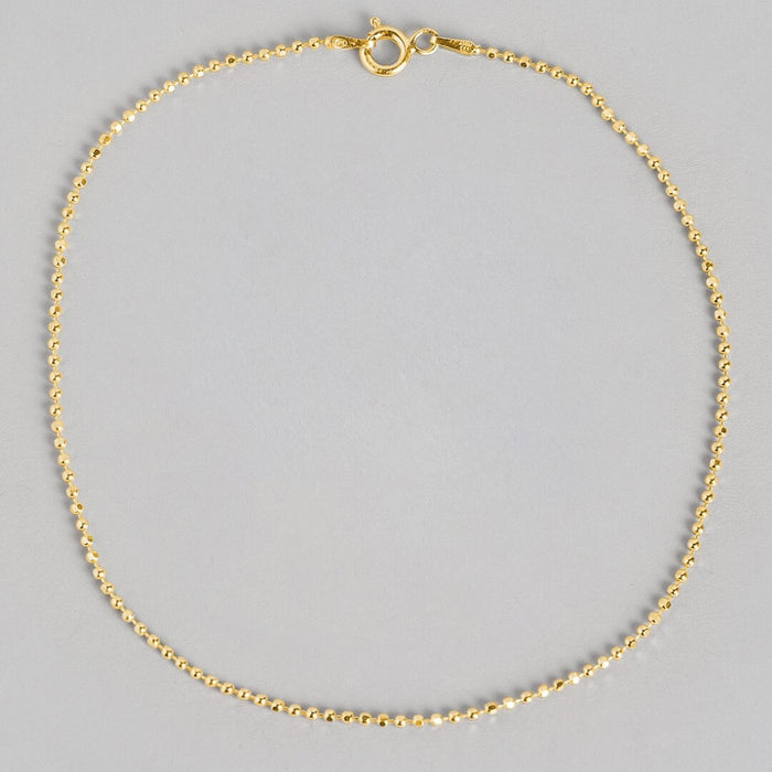 Golden Sphere 925 Sterling Silver Gold Plated Anklets