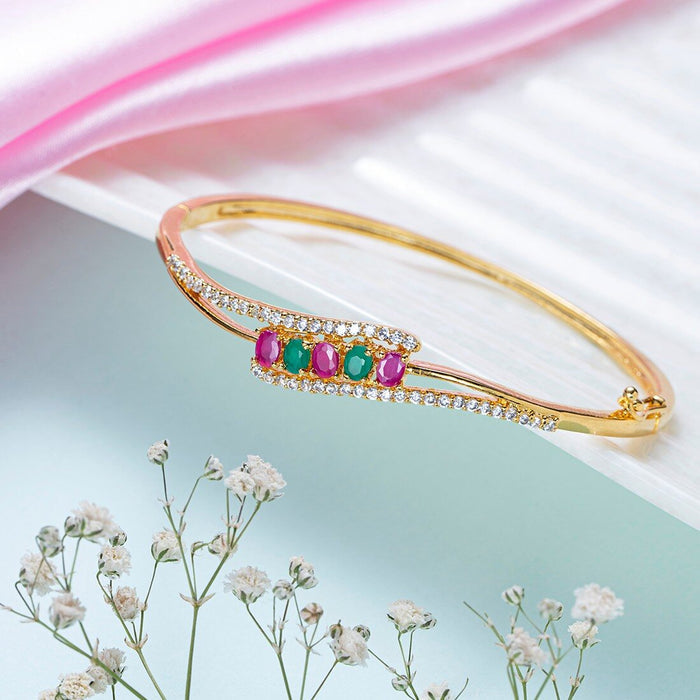 Golden Splendor Gold-Plated 925 Sterling Silver Bracelet