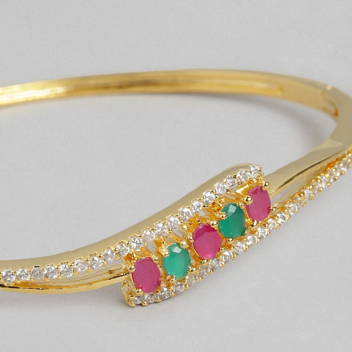 Golden Splendor Gold-Plated 925 Sterling Silver Bracelet