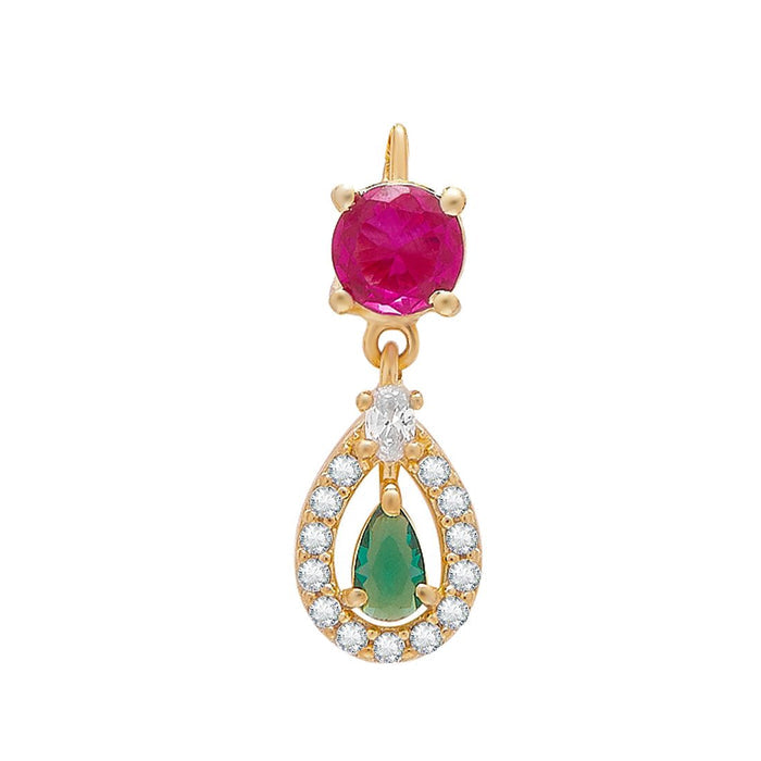 Golden Teardrop Gold Plated 925 Sterling Silver Necklace