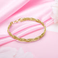 Golden Weave Gold-Plated 925 Sterling Silver Bracelet