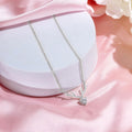 Graceful Deer Rhodium Plated 925 Sterling Silver Necklace